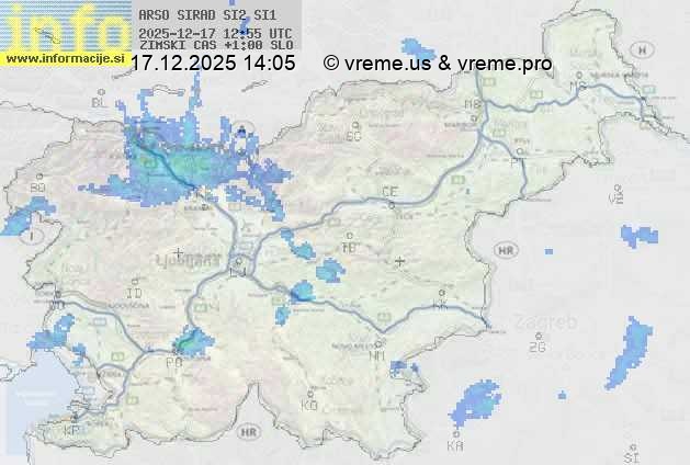 Radarska karta padavin