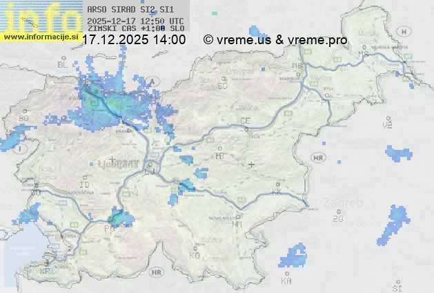 Radarska karta padavin