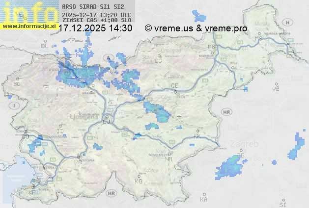 Radarska karta padavin