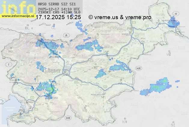 Radarska karta padavin