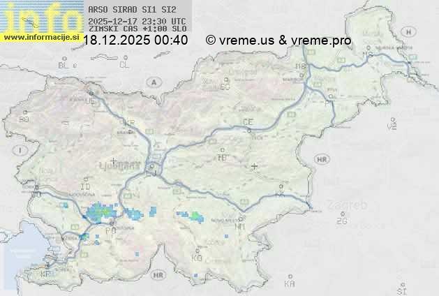 Radarska karta padavin