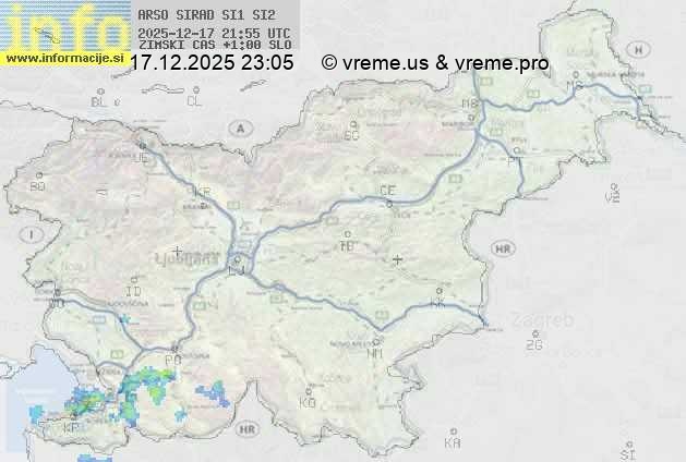 Radarska karta padavin