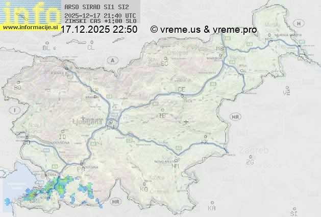 Radarska karta padavin