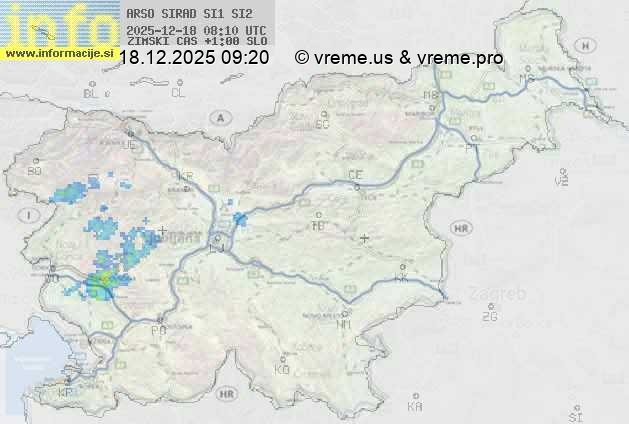 Radarska karta padavin