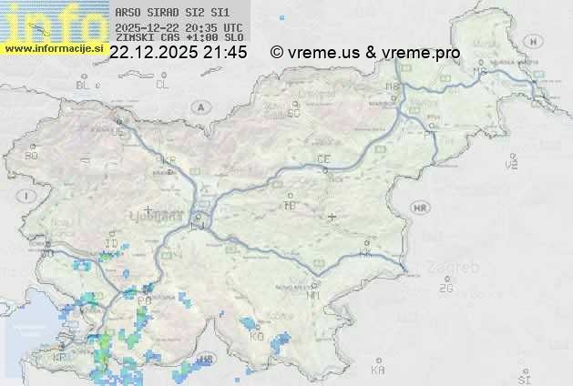 Radarska karta padavin
