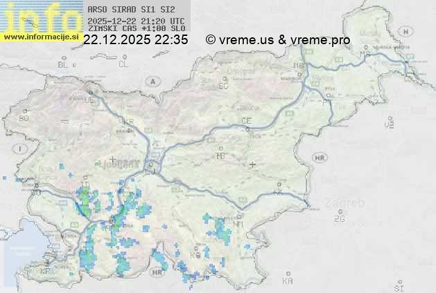 Radarska karta padavin