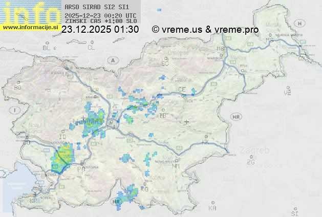 Radarska karta padavin