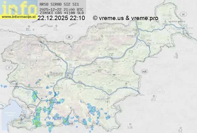 Radarska karta padavin