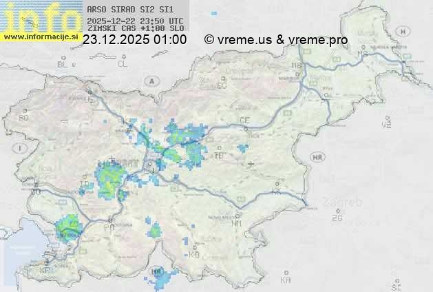 Radarska karta padavin
