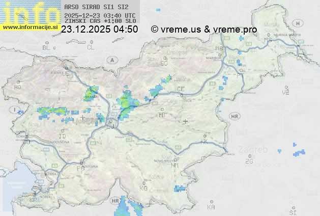 Radarska karta padavin
