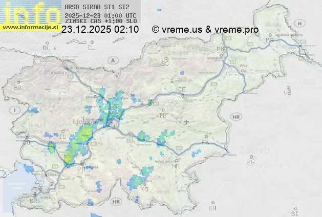 Radarska karta padavin