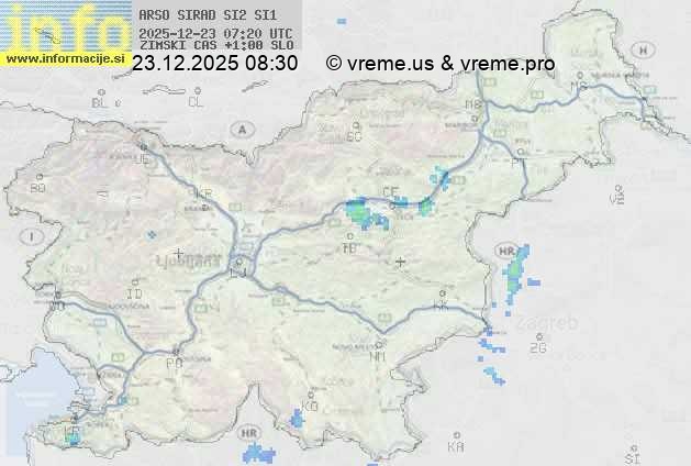 Radarska karta padavin