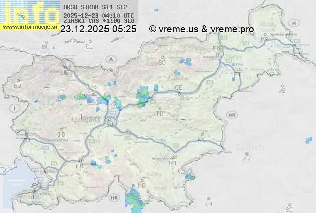 Radarska karta padavin