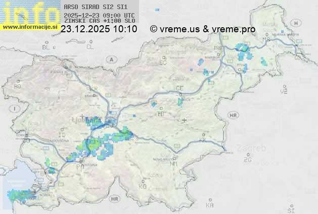 Radarska karta padavin