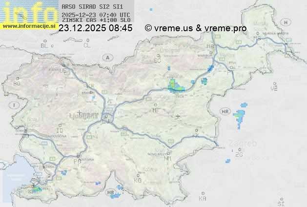 Radarska karta padavin