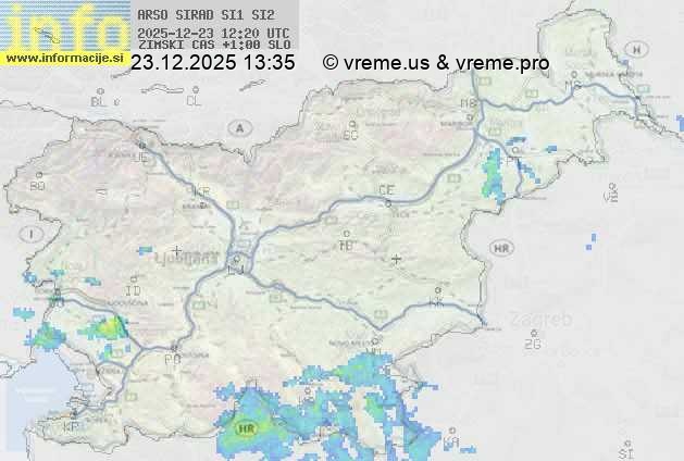 Radarska karta padavin
