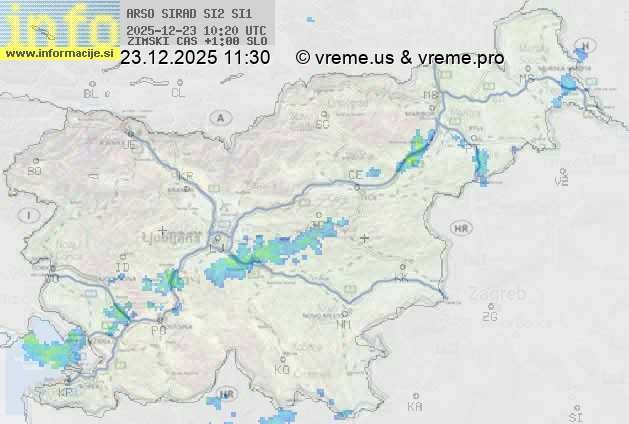 Radarska karta padavin