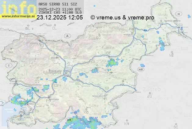 Radarska karta padavin