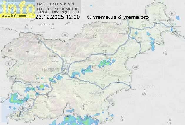 Radarska karta padavin