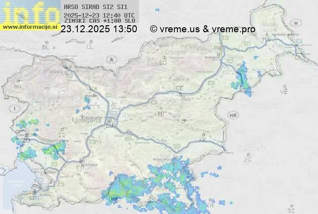 Radarska karta padavin