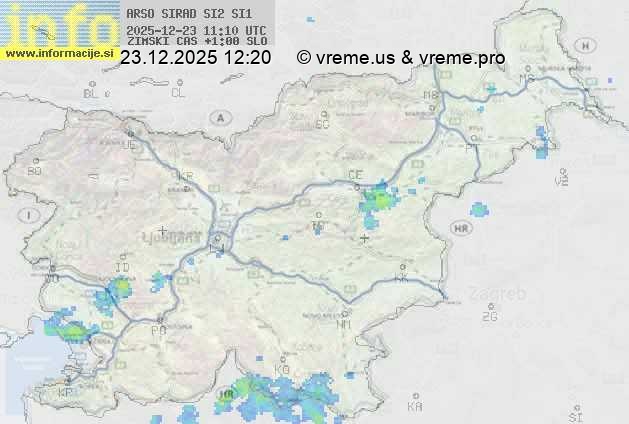 Radarska karta padavin