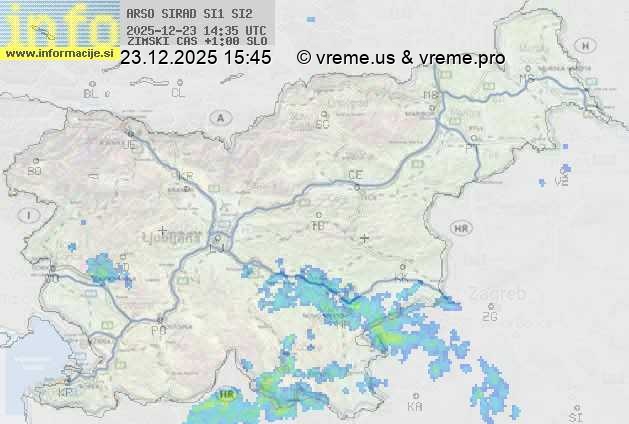 Radarska karta padavin