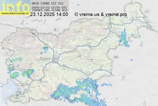 Radarska karta padavin