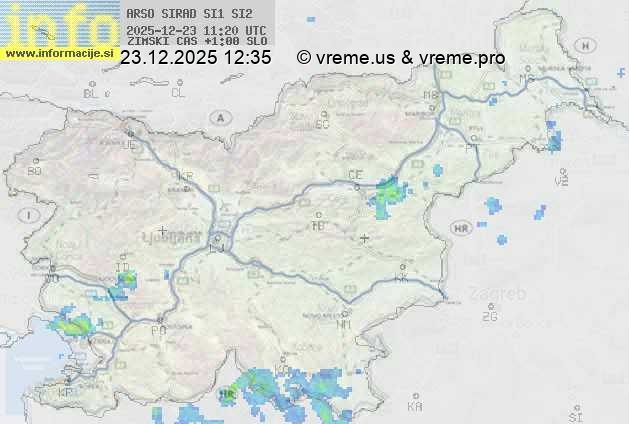 Radarska karta padavin
