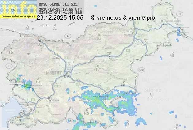 Radarska karta padavin
