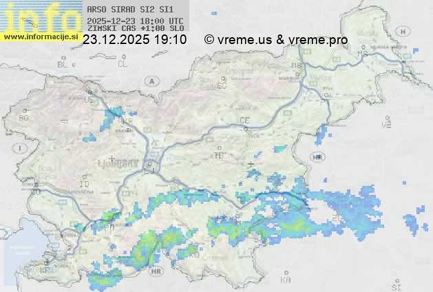 Radarska karta padavin