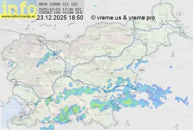 Radarska karta padavin