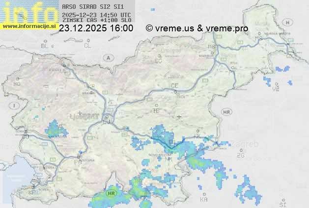 Radarska karta padavin