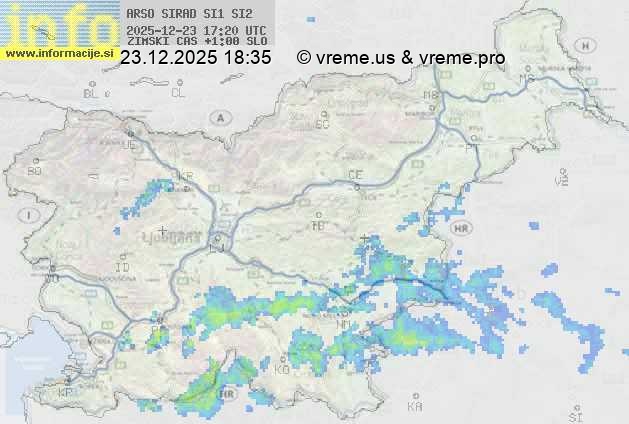 Radarska karta padavin