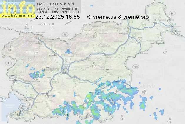 Radarska karta padavin