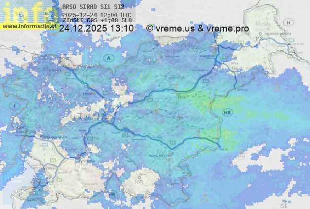 Radarska karta padavin
