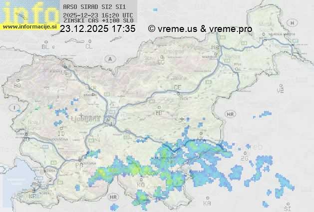 Radarska karta padavin