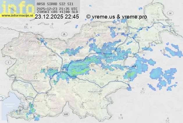 Radarska karta padavin