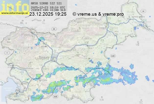 Radarska karta padavin