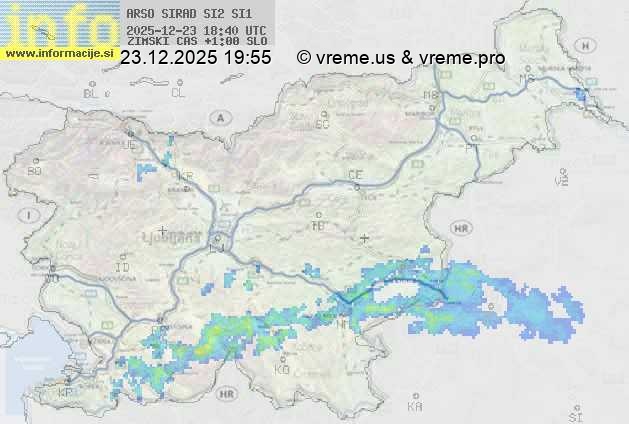 Radarska karta padavin
