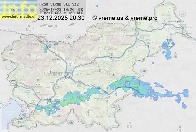 Radarska karta padavin