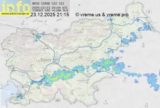 Radarska karta padavin