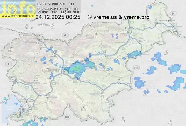 Radarska karta padavin