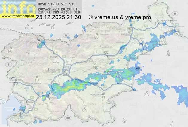 Radarska karta padavin