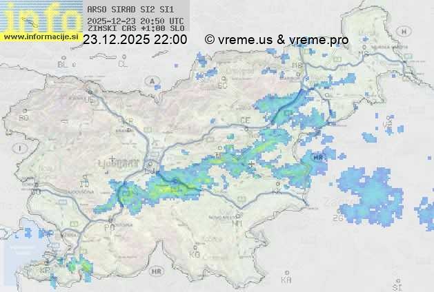 Radarska karta padavin