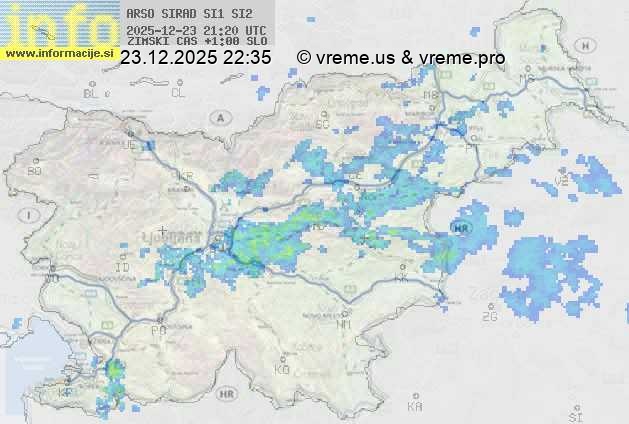 Radarska karta padavin