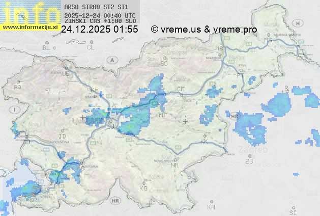 Radarska karta padavin