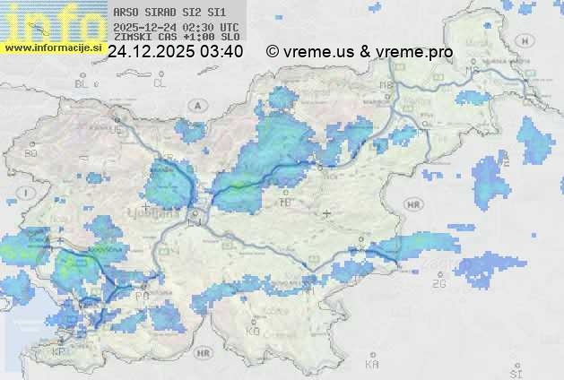 Radarska karta padavin