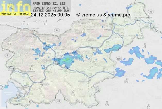 Radarska karta padavin