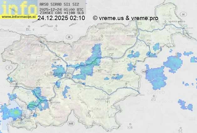 Radarska karta padavin