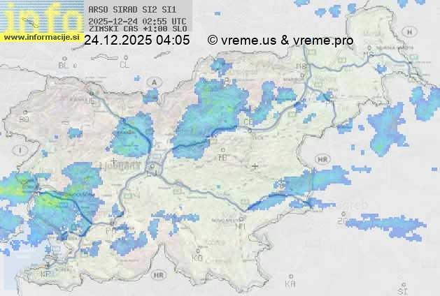 Radarska karta padavin